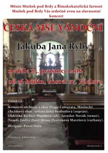 Česká mše vánoční 2016 - plakát